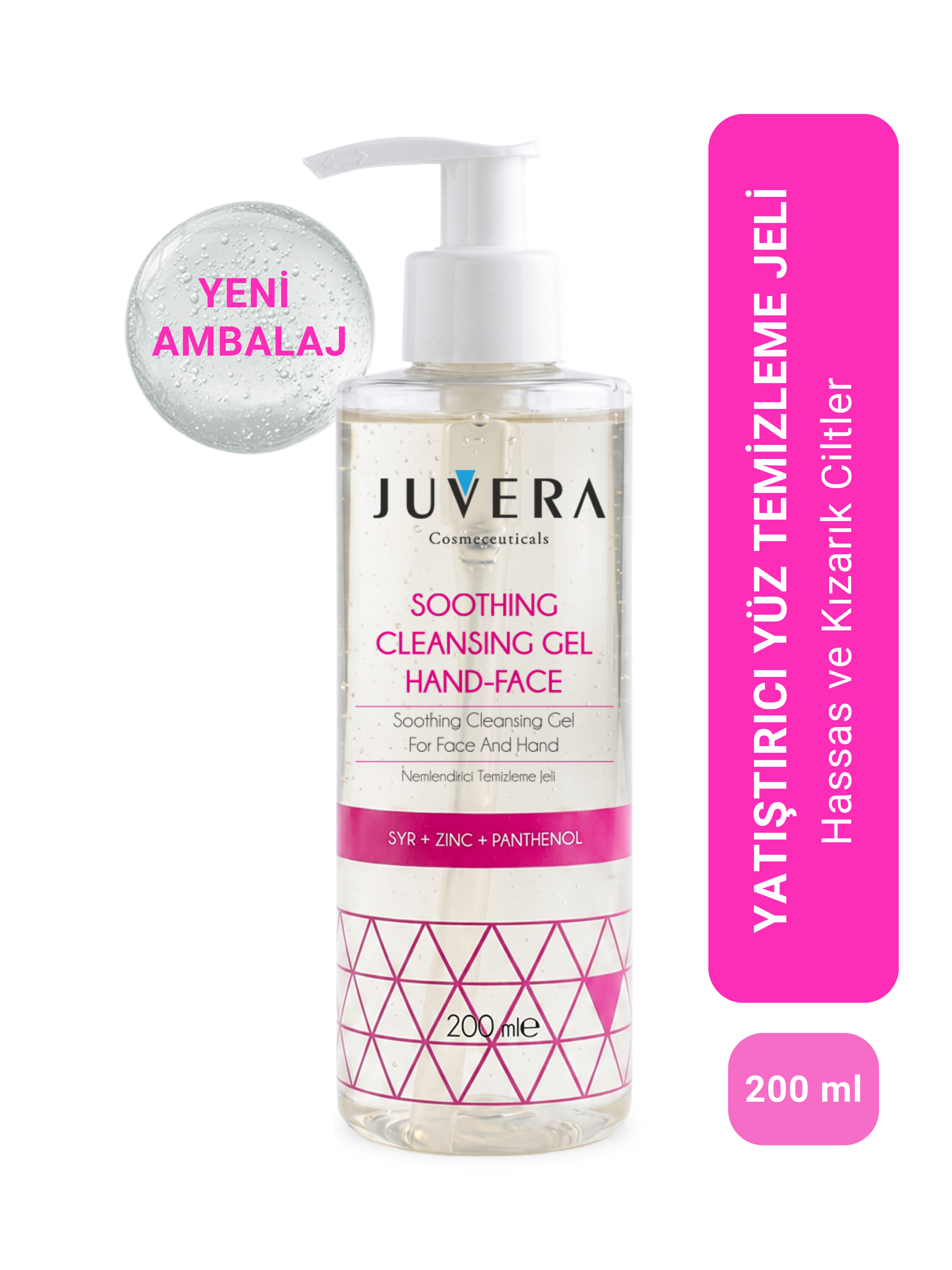 Hassas Ciltler Için Yüz Yıkama Jeli - Nemlendirici Etkili Yüz Temizleme Jeli 200 ml