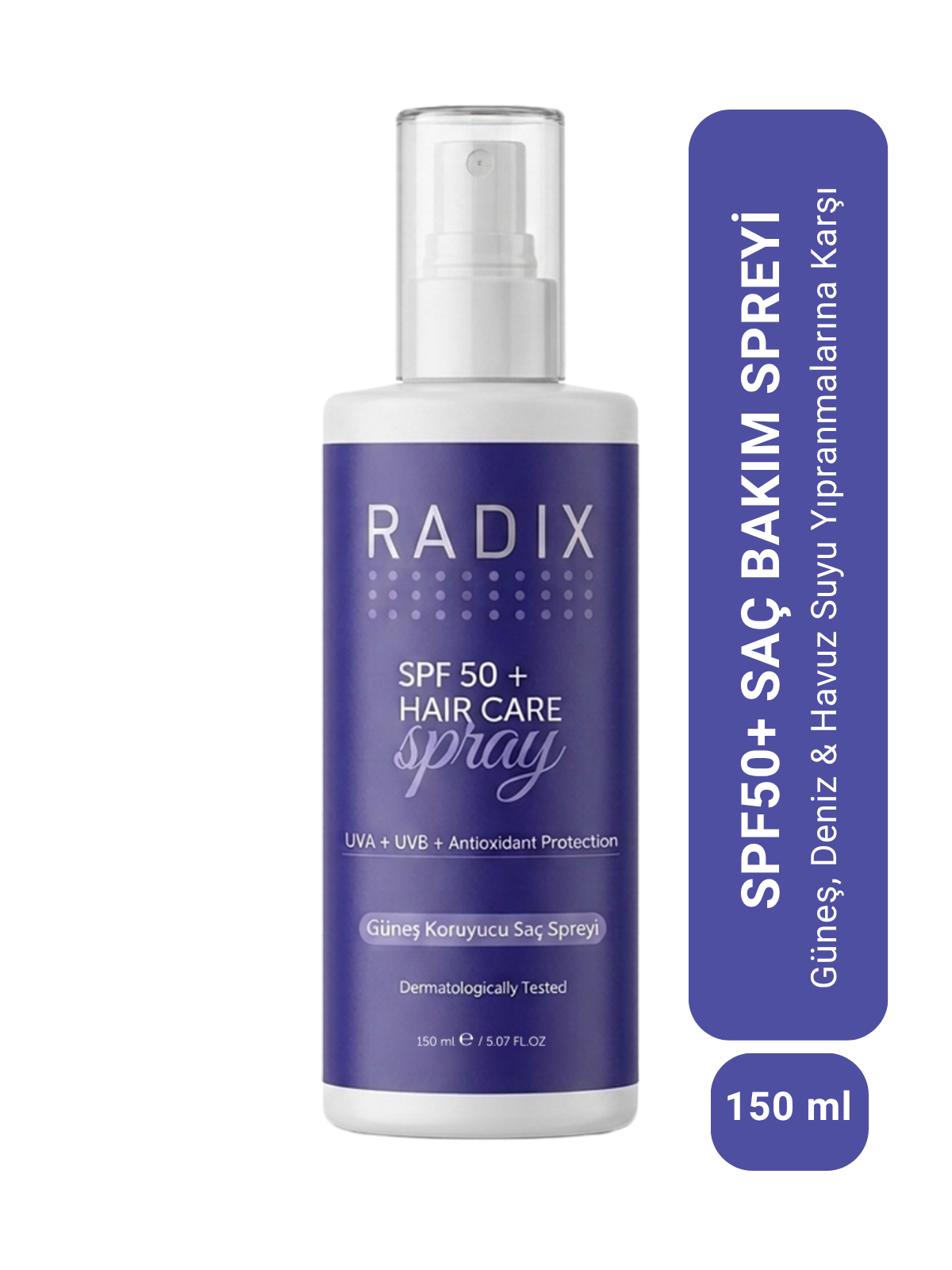 SPF50+ UV Ve Isı Koruyucu Saç Bakım Spreyi | Güneş Deniz Ve Havuz Suyu Yıpranmalarına Karşı 150 ML