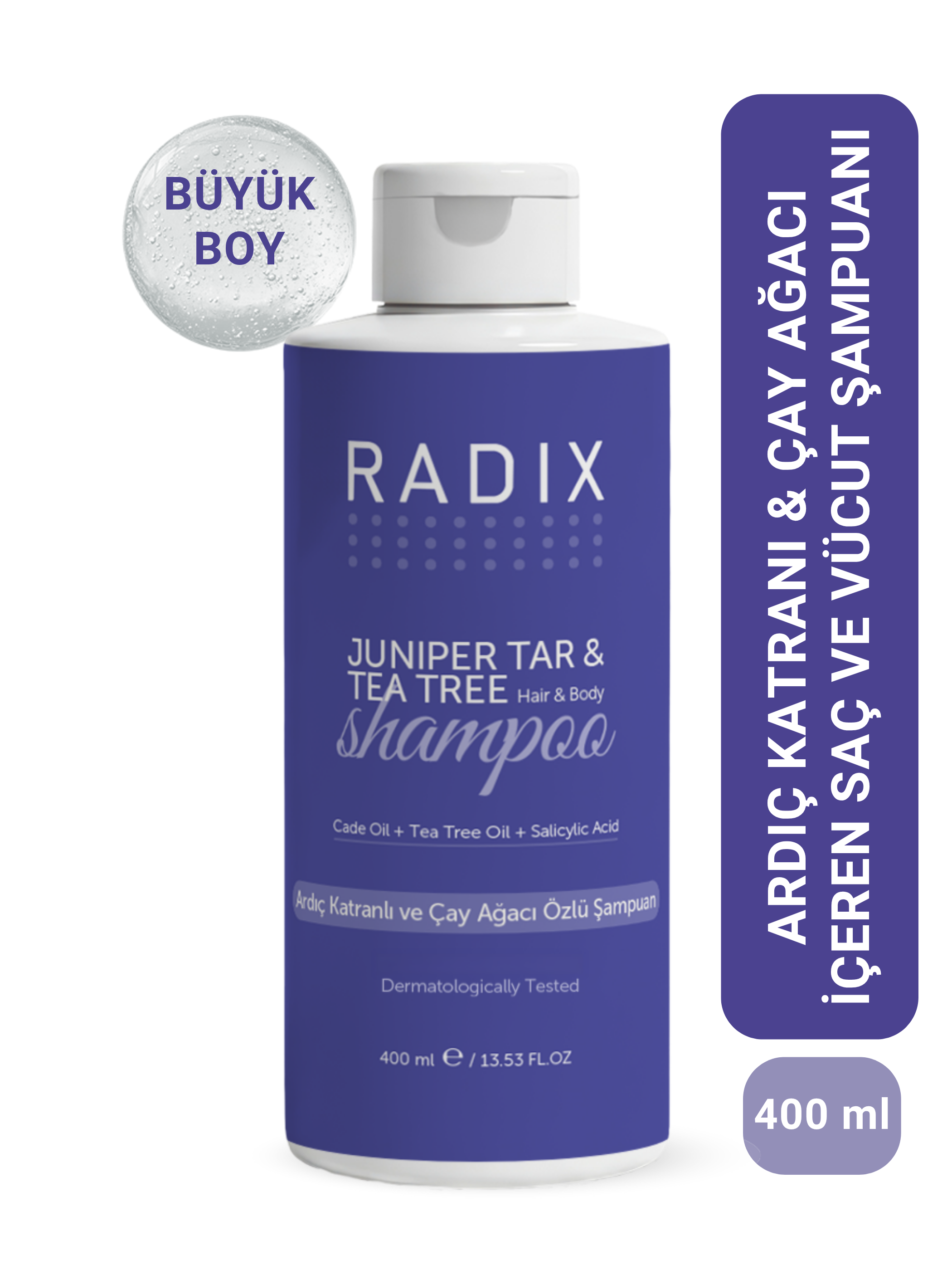 Saç Yağlanma ve Kepek Karşıtı Ardıç Katranlı Ve Çay Ağacı Özlü Şampuan 400ML