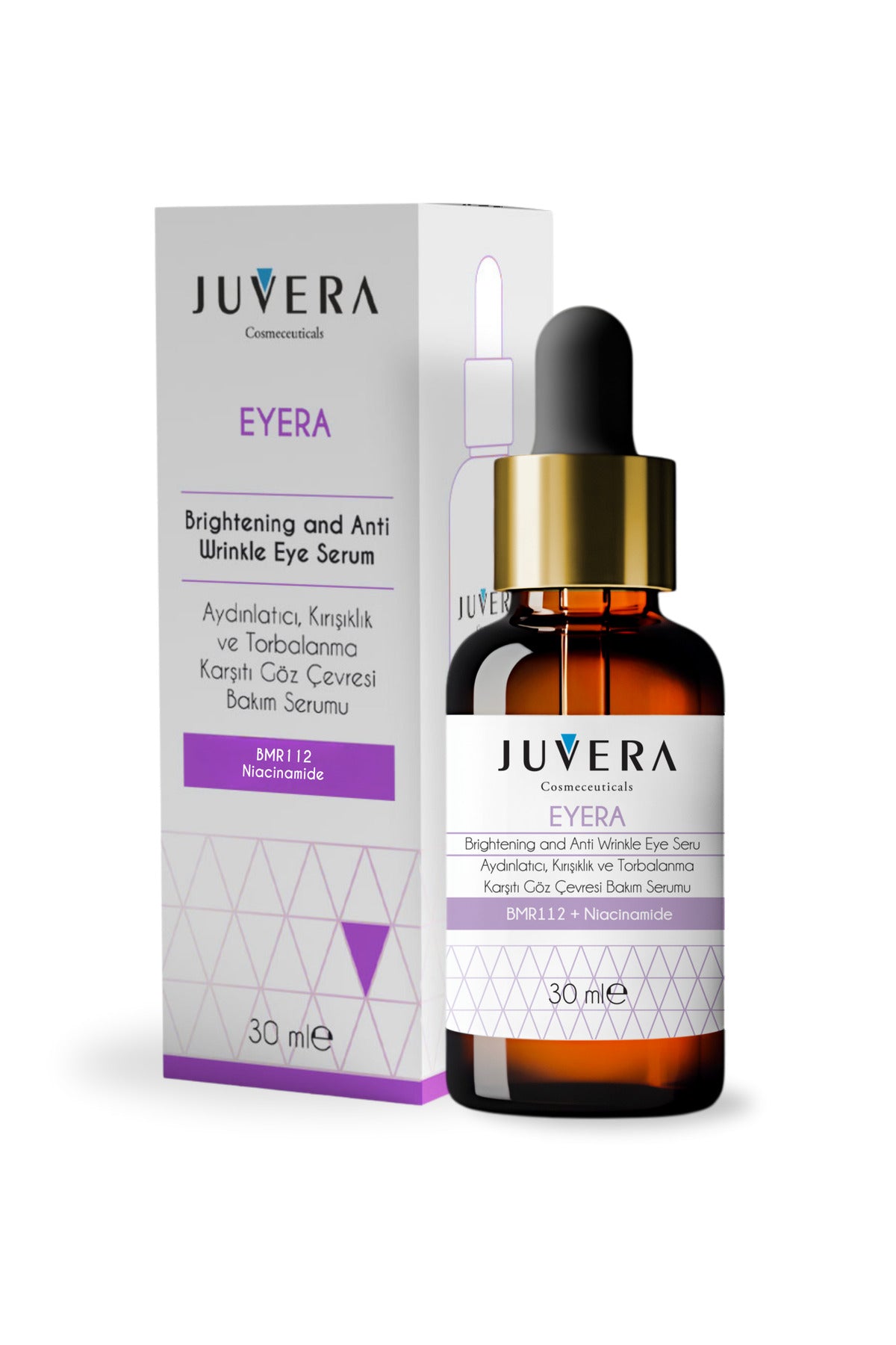 Juvera Göz Çevresi Aydınlatıcı Morluk Torbalanma ve Kırışıklık Karşıtı Serum 30 ml – göz çevresi için aydınlatıcı, morluk, torbalanma ve kırışıklık karşıtı serum