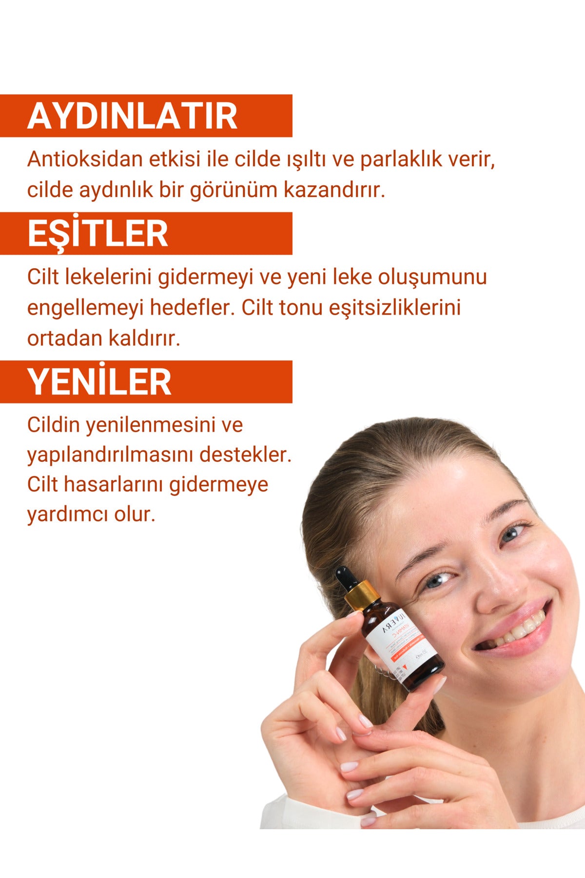 Juvera Vitamin C Cilt Tonu Dengeleyici ve Aydınlatıcı Serum 30 ml – C vitamini içerikli cilt tonu dengeleyici ve aydınlatıcı serum