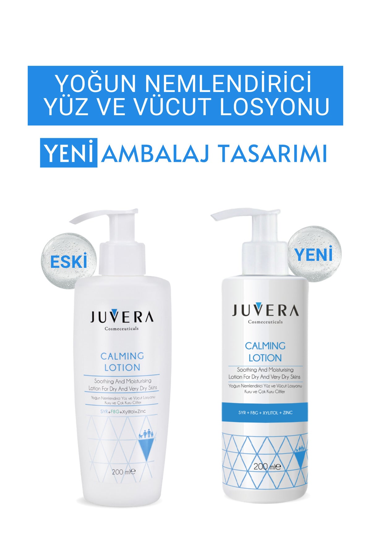 Juvera Yoğun Nemlendirici Yüz, Vücut Losyonu - Kuru ve Atopik Ciltler - Calming Lotion 200 ml – kuru ve atopik ciltler için yoğun nemlendirici yüz ve vücut losyonu