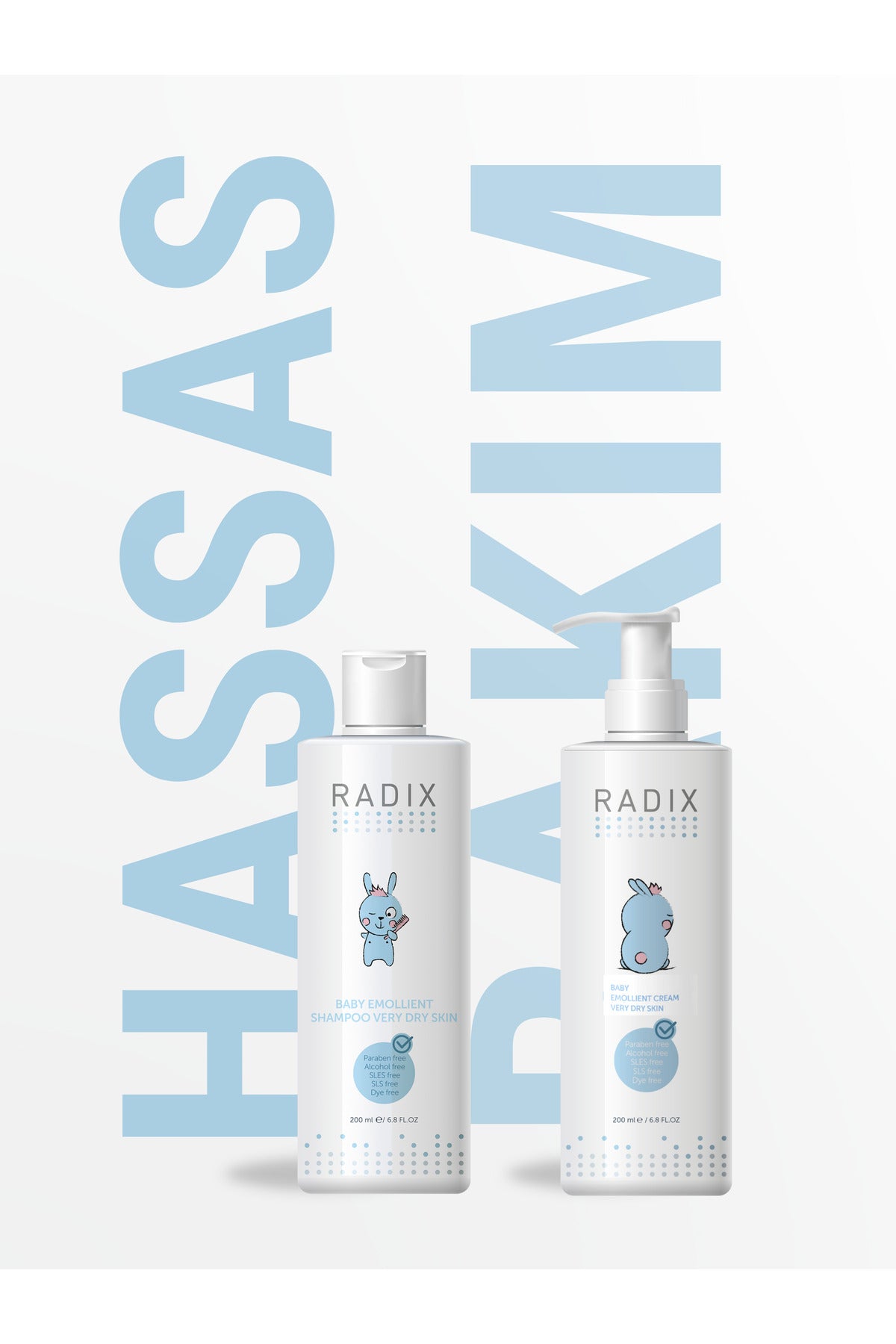 Radix Bebek ve Çocuklar İçin Emolient Şampuan (Aşırı Kuru Ciltler) 200 ml – bebek ve çocuklar için aşırı kuru ciltlere yönelik emolient şampuan
