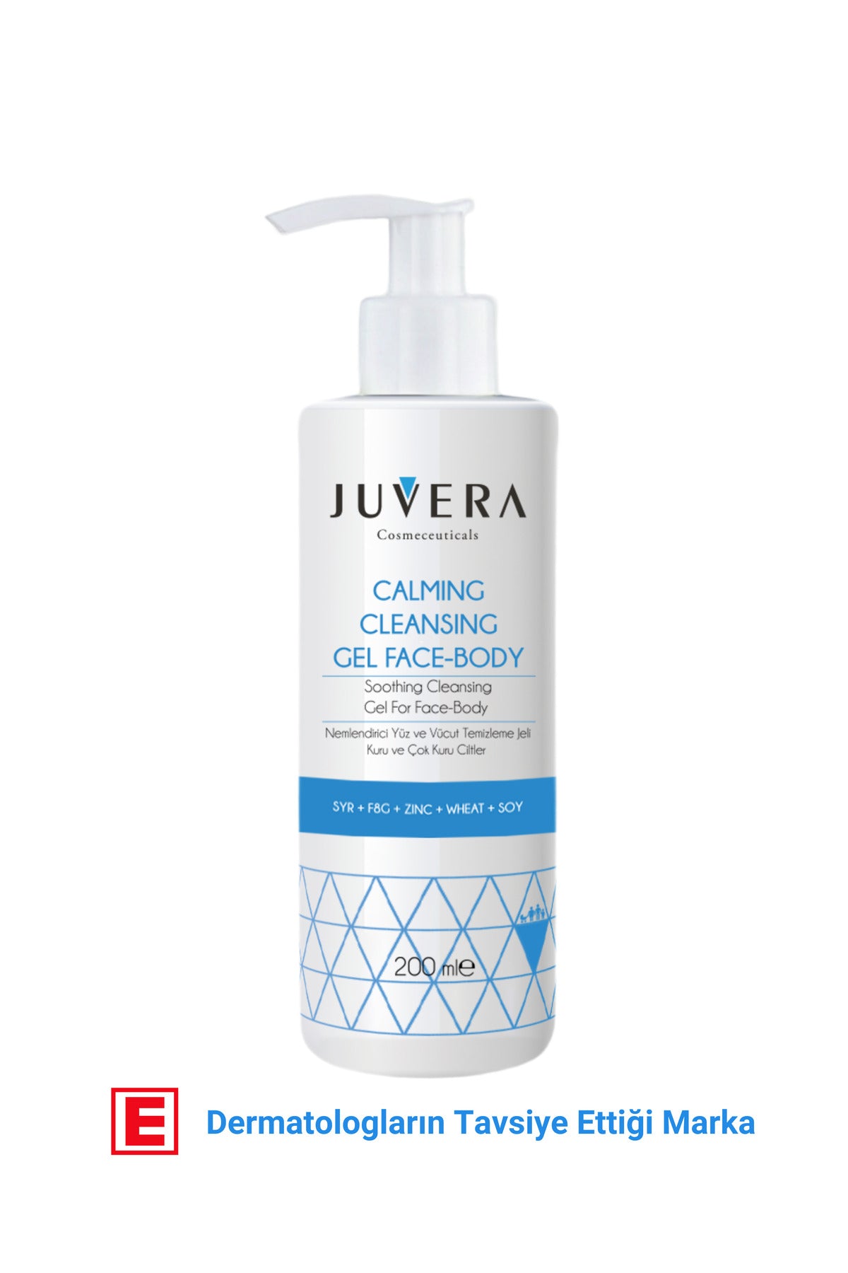 Juvera Nemlendirici Yüz ve Vücut Temizleme Jeli - Calming Cleansing Gel 200 ml – kuru ve atopik ciltler için nemlendirici yüz ve vücut temizleme jeli
