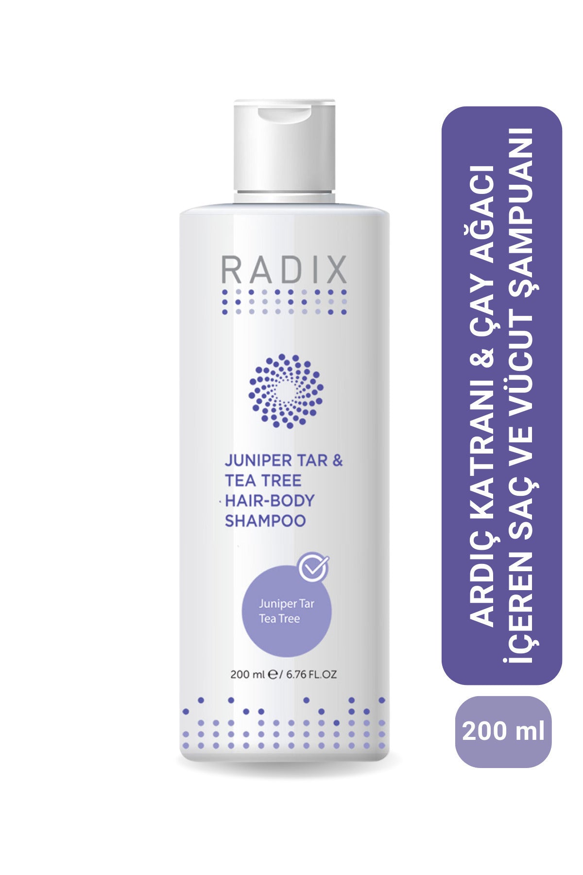 Radix Saç Yağlanma ve Kepek Karşıtı Ardıç Katranlı, Çay Ağacı Özlü Şampuan 200 ml – saç yağlanması ve kepeğe karşı ardıç katranlı, çay ağacı özlü şampuan