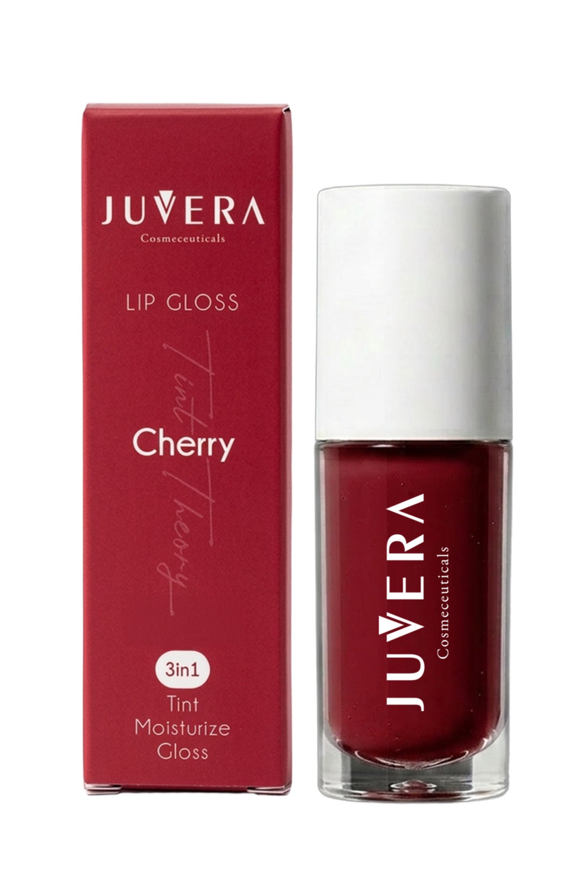 Juvera Nemlendirici Etkili Renkli Dudak Parlatıcısı Chery - Lip Gloss Chery 3 in 1 - 5 ml – nemlendirici etkili Cherry renkli dudak parlatıcısı