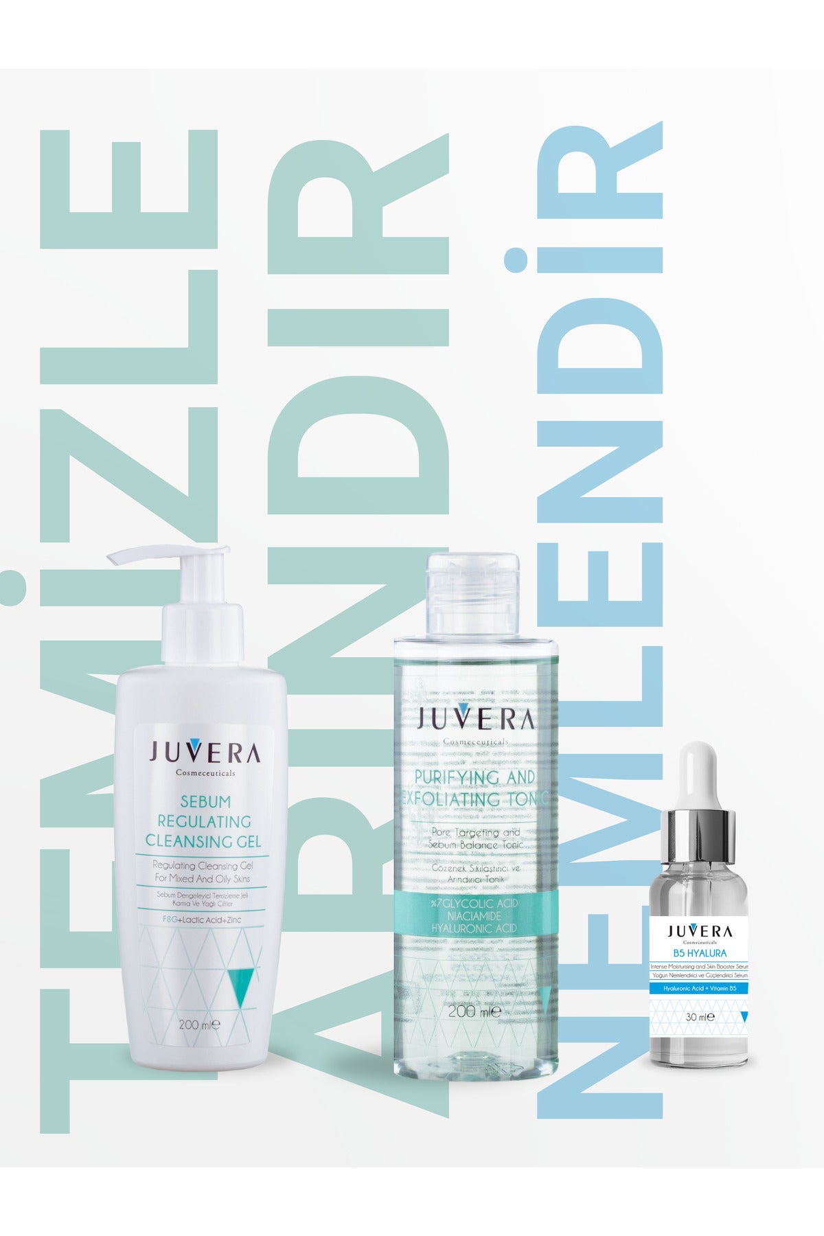Juvera Hyaluronik Asit Serum Vita B5 - Yoğun Nemlendirici ve Cilt Güçlendirici Serum - B5 Hyalura 30 ml – hyaluronik asit ve B5 içerikli yoğun nemlendirici cilt güçlendirici serum