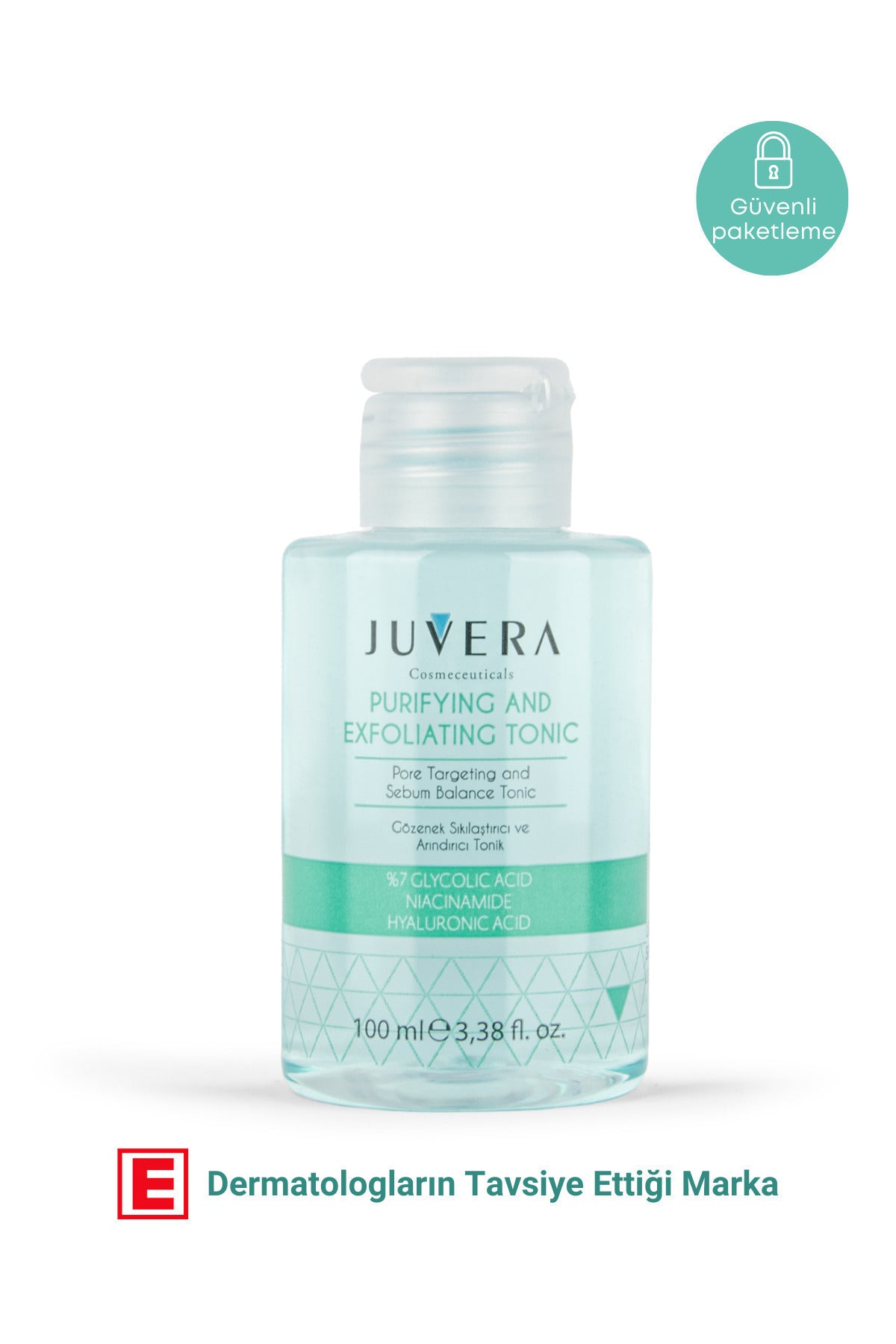 Juvera Glikolik Asit Içerikli Gözenek Sıkılaştırıcı Arındırıcı ve Kararma Karşıtı Tonik 100 ml – %7 glikolik asit içerikli gözenek sıkılaştırıcı, arındırıcı ve kararma karşıtı tonik