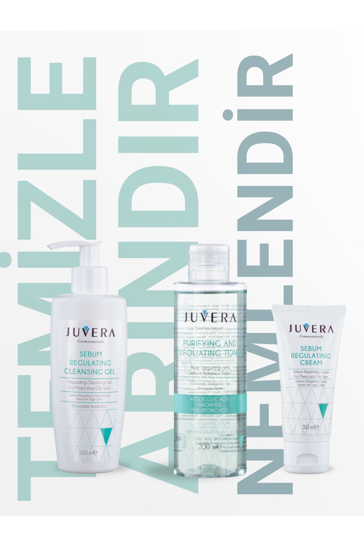 Juvera Karma ve Yağlı Ciltler İçin Sebum Dengeleyici - Yağlandırmadan Nemlendiren Krem 50 ml – karma ve yağlı ciltler için yağlandırmadan nemlendiren sebum dengeleyici krem