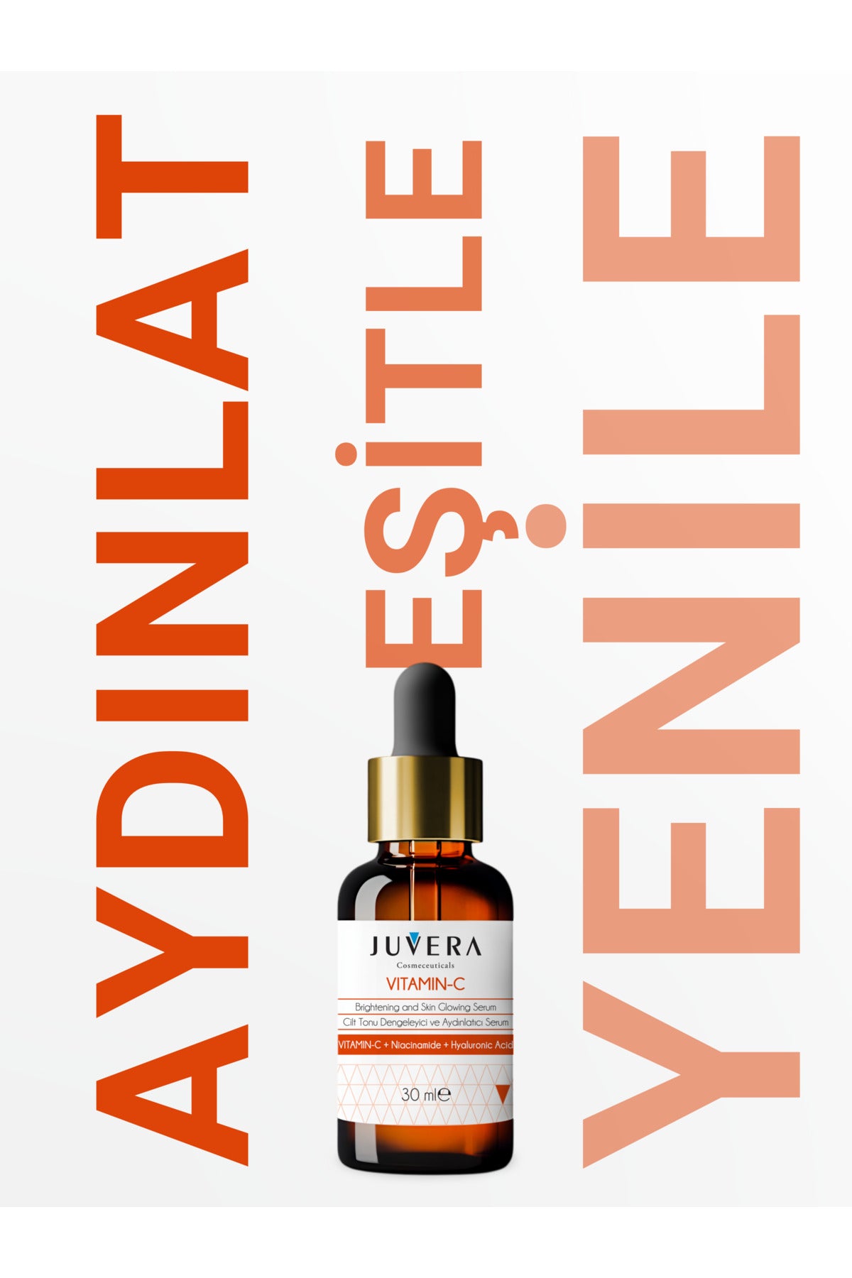 Juvera Vitamin C Cilt Tonu Dengeleyici ve Aydınlatıcı Serum 30 ml – C vitamini içerikli cilt tonu dengeleyici ve aydınlatıcı serum