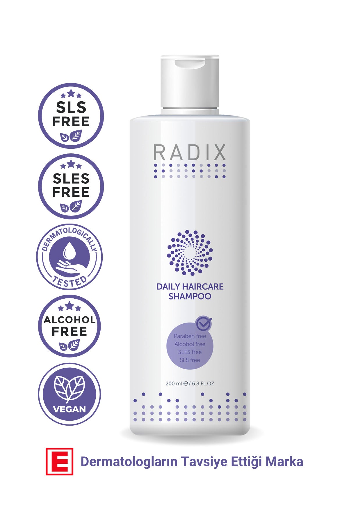 Radix Tüm Saç Tipleri Için Günlük Bakım Şampuanı - Daily Haircare Shampoo 200 ml – tüm saç tipleri için günlük bakım şampuanı