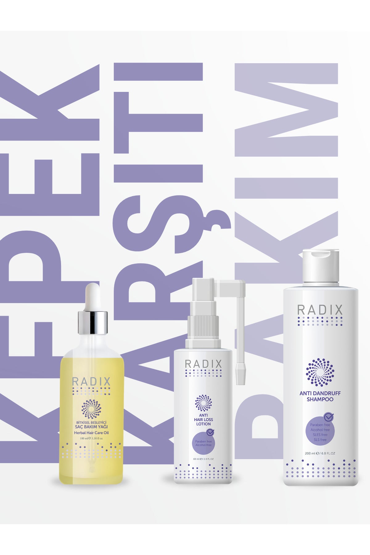 Radix Kepek Karşıtı Bakım Şampuanı 200 ml – kuru kepeklenmeye karşı kepek karşıtı bakım şampuanı