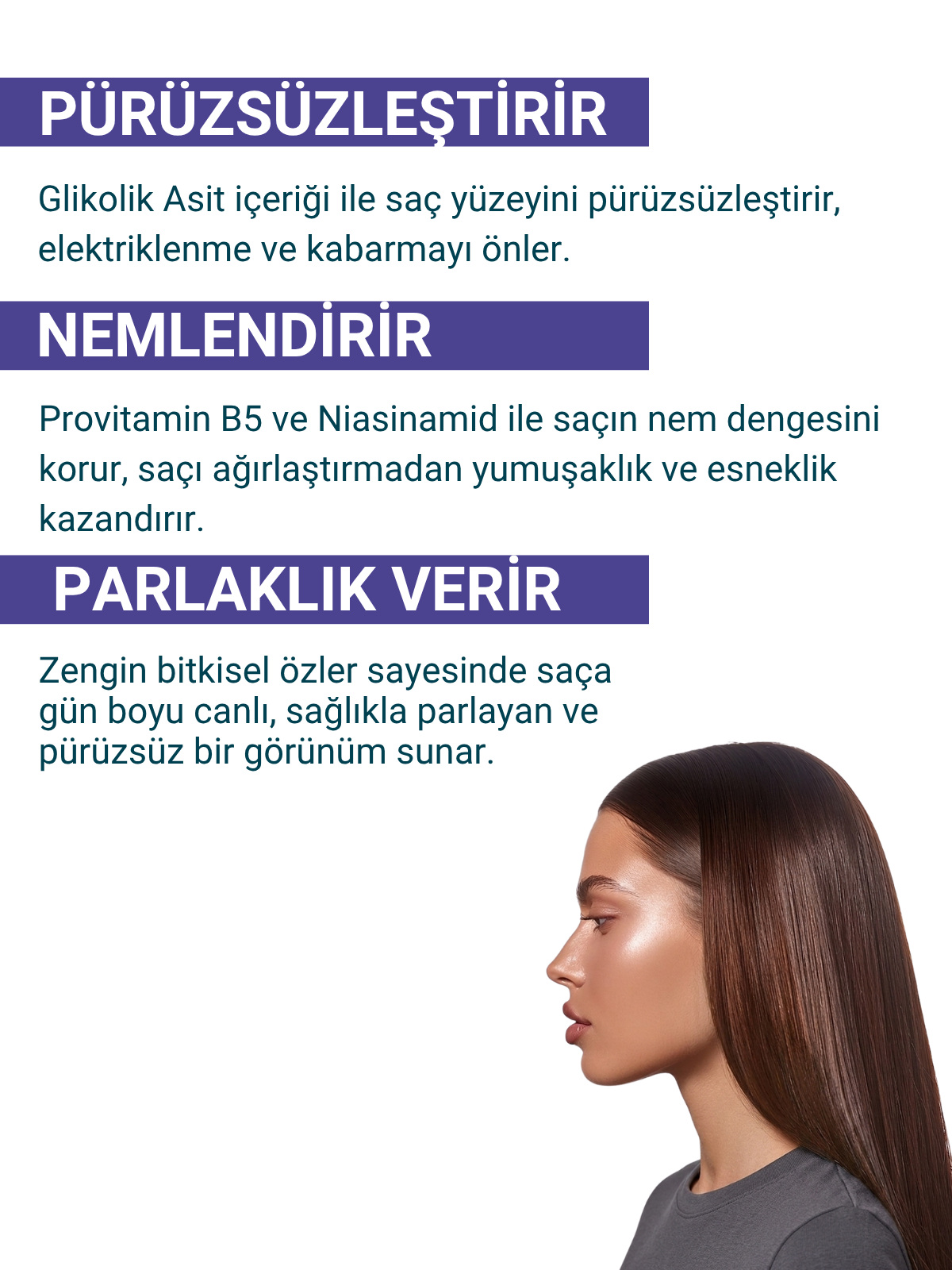 Radix Glikolik Asit Saç Bakım Spreyi 150 ml – pürüzsüzleştirir, nemlendirir, parlaklık verir etki anlatımı