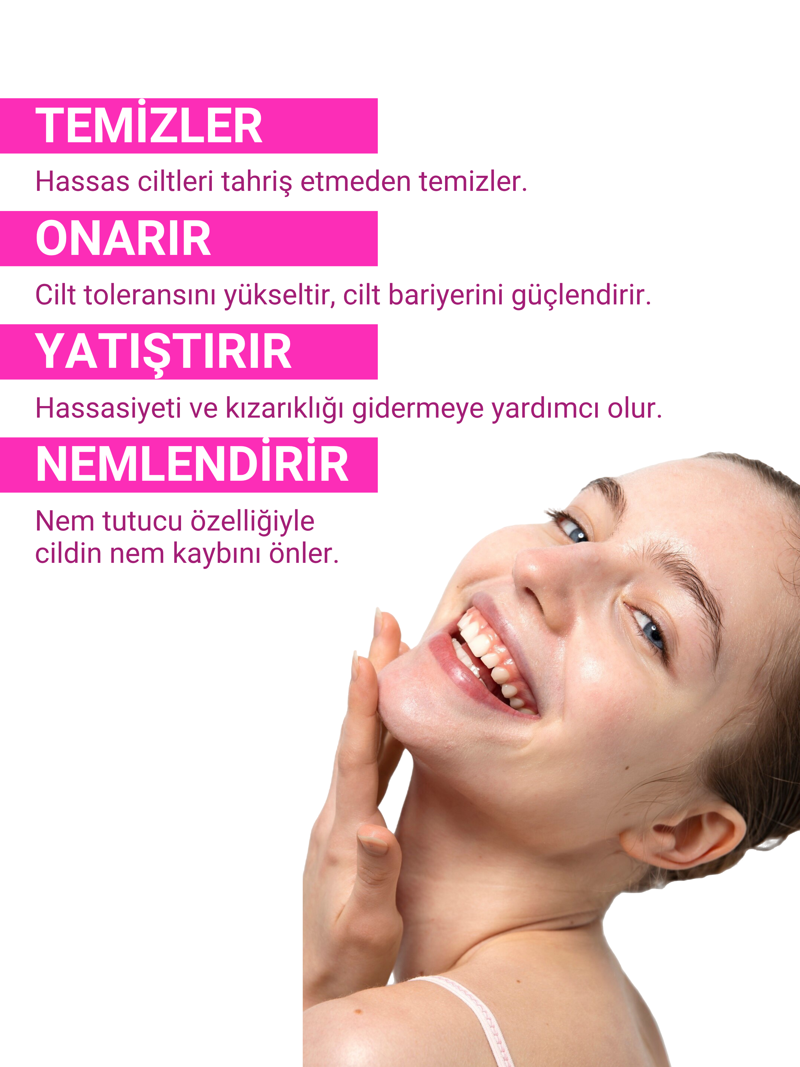 Hassas Ciltler Için Yüz Yıkama Jeli - Nemlendirici Etkili Yüz Temizleme Jeli 200 ml
