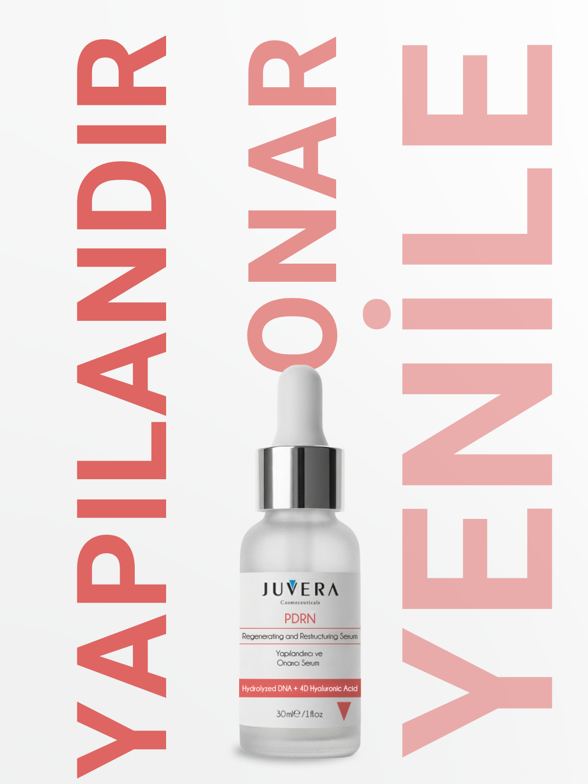 PDRN ve 4D Hyaluronik Asit İçeren Kırışıklık Karışıtı Cilt Yenileyici Serum 30ML