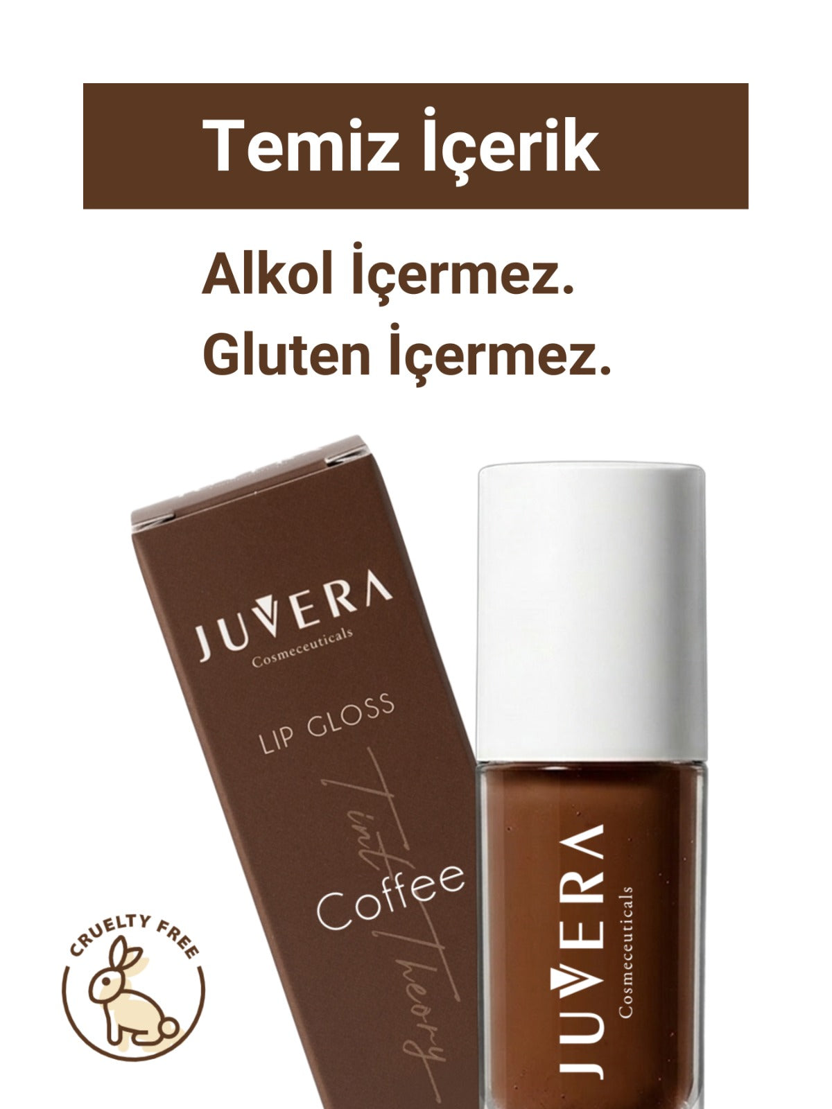 Nemlendirici Etkili Renkli Dudak Parlatıcısı Coffee - Lip Gloss Coffee 3 in 1 - 5 ml