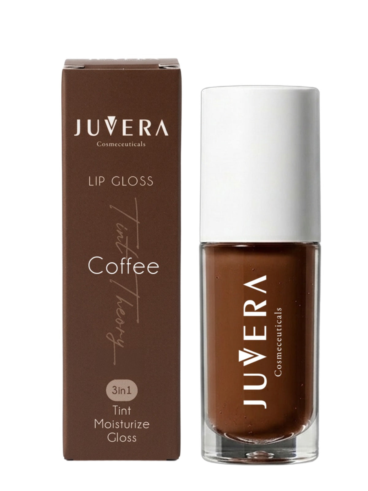 Nemlendirici Etkili Renkli Dudak Parlatıcısı Coffee - Lip Gloss Coffee 3 in 1 - 5 ml