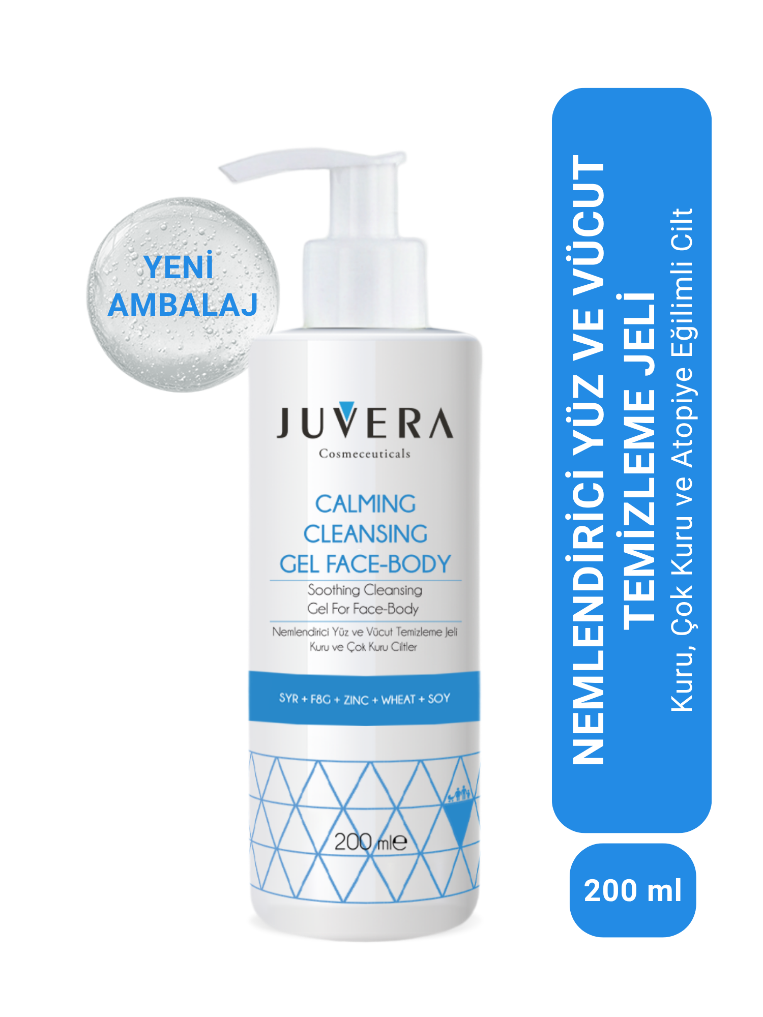 Nemlendirici Yüz ve Vücut Temizleme Jeli - Calming Cleansing Gel 200 ml