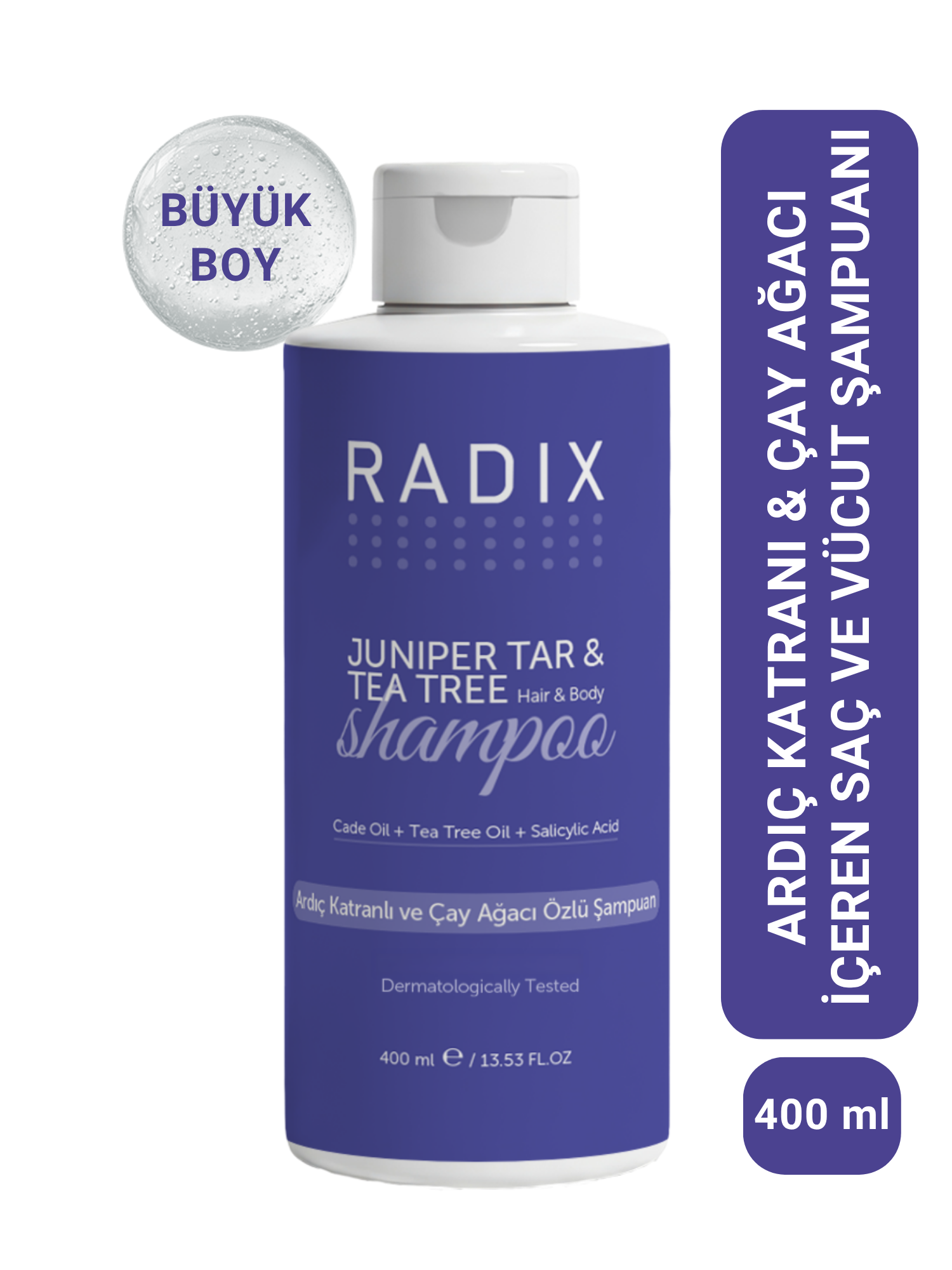 Saç Yağlanma ve Kepek Karşıtı Ardıç Katranlı Ve Çay Ağacı Özlü Şampuan 400ML
